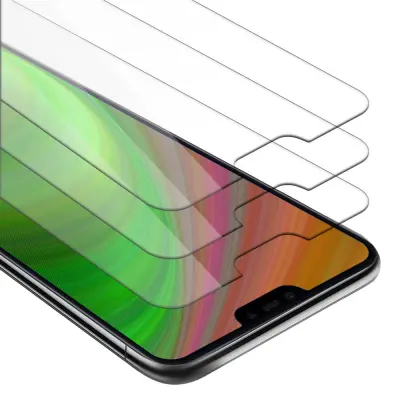CADORABO Xiaomi Mi 8 LITE - Zaščitna folija v visoka prosojnost - 3-pack Kaljeno zaščitno steklo za zaslone s trdoto 9H in združljivostjo s 3D dotikom