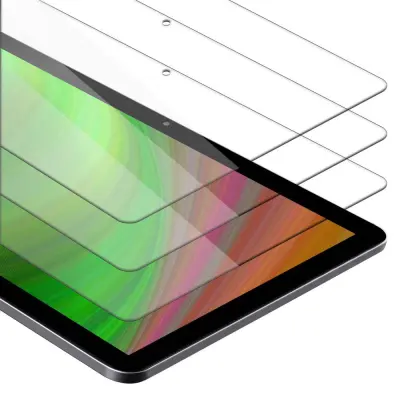 CADORABO Huawei MediaPad T5 10 (10.1 Zoll) v visoka prosojnost - 3-pack Kaljeno steklo za zaščito zaslona s trdoto 9H in združljivostjo s 3D dotikom