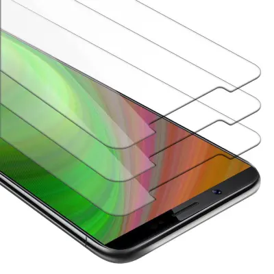 CADORABO Vivo V7 - Zaščitna folija v visoka prosojnost - 3-pack Kaljeno zaščitno steklo za zaslone s trdoto 9H in združljivostjo s 3D dotikom