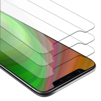 CADORABO Xiaomi Mi 8 - Zaščitna folija v visoka prosojnost - 3-pack Kaljeno zaščitno steklo za zaslone s trdoto 9H in združljivostjo s 3D dotikom