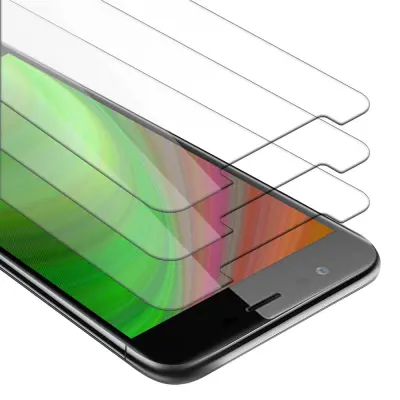 CADORABO ZTE Nubia M2 LITE - Zaščitna folija - 3-pack Kaljeno zaščitno steklo za zaslone s trdoto 9H in združljivostjo s 3D dotikom