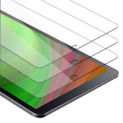 CADORABO Samsung Galaxy Tab A (10.5 Zoll) v visoka prosojnost - 3-pack Kaljeno steklo za zaščito zaslona s trdoto 9H in združljivostjo s 3D dotikom