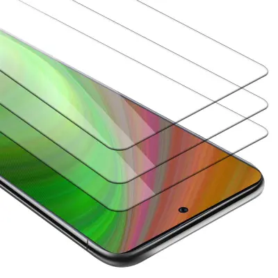 CADORABO Samsung Galaxy A71 4G - Zaščitna folija - 3-pack Kaljeno zaščitno steklo za zaslone s trdoto 9H in združljivostjo s 3D dotikom