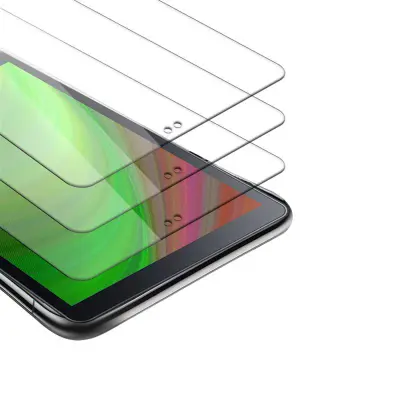 CADORABO Samsung Galaxy Tab A (10.5 Zoll) v visoka prosojnost - 3-pack Kaljeno steklo za zaščito zaslona s trdoto 9H in združljivostjo s 3D dotikom