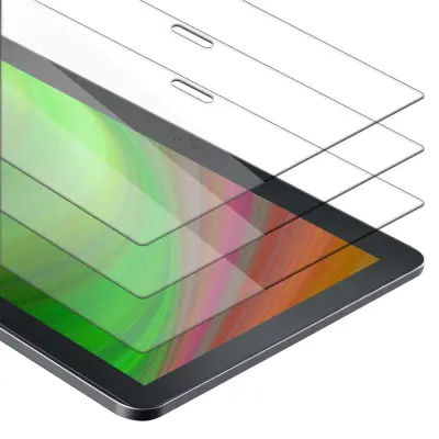 CADORABO Lenovo Tab 4 10 PLUS (10.1 Zoll) v visoka prosojnost - 3-pack Kaljeno steklo za zaščito zaslona s trdoto 9H in združljivostjo s 3D dotikom