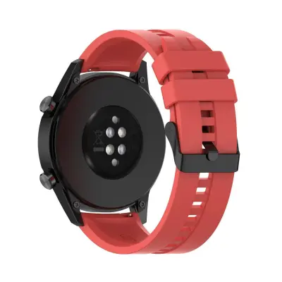 CADORABO 20mm združljiva s Samsung Galaxy Watch 42 mm/S2 Classic/Sport v rdeča - Nadomestna zapestnica za Huawei Watch 2 za Nokia Steel za LG Watch Sp