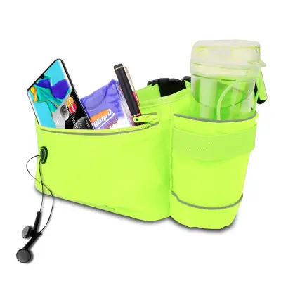 Cadorabo Mobilni telefon Fanny Pack v bamboo zelena - Nastavljiva dolžina torbice za mobilni telefon z zadrgo
