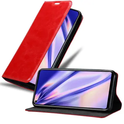 CADORABO Honor 20/20S/Huawei NOVA 5T v rdeče jabolko - Zaščitni ovitek z magnetnim zapiranjem, stoječo funkcijo in režo za kartice