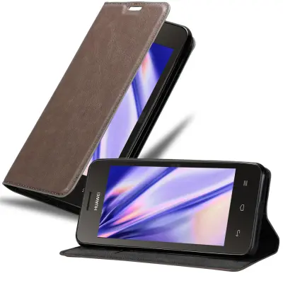 CADORABO Huawei Y3/Y3C/Y330/Y331/Y360 v kavovinsko rdeča - Zaščitni ovitek z magnetnim zapiranjem, stoječo funkcijo in režo za kartice