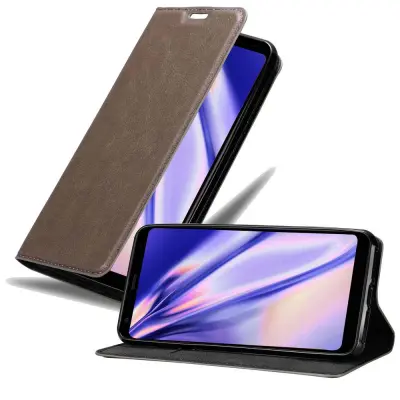 Cadorabo Ohišje, združljivo z LG Q STYLUS v kavovinsko rdeča - Zaščitni ovitek z magnetnim zapiranjem, stoječo funkcijo in režo za kartice