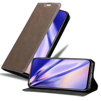 Cadorabo Ohišje, združljivo z Honor View 20 v kavovinsko rdeča - Zaščitni ovitek z magnetnim zapiranjem, stoječo funkcijo in režo za kartice
