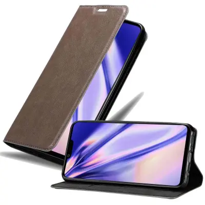 Cadorabo Ohišje, združljivo z LG G8 ThinQ v kavovinsko rdeča - Zaščitni ovitek z magnetnim zapiranjem, stoječo funkcijo in režo za kartice