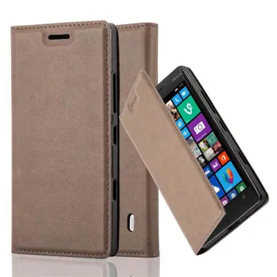 Cadorabo Ohišje, združljivo z Nokia Lumia 929 / 930 v kavovinsko rdeča - Zaščitni ovitek z magnetnim zapiranjem, stoječo funkcijo in režo za kartice