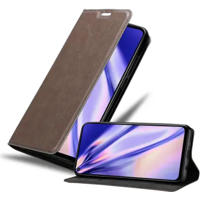 Cadorabo Ohišje, združljivo z Huawei MATE 30 LITE v kavovinsko rdeča - Zaščitni ovitek z magnetnim zapiranjem, stoječo funkcijo in režo za kartice