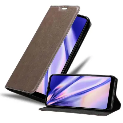 Cadorabo Ohišje, združljivo z LG K50S v kavovinsko rdeča - Zaščitni ovitek z magnetnim zapiranjem, stoječo funkcijo in režo za kartice