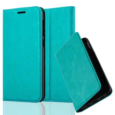 CADORABO HTC Desire 10 LIFESTYLE/Desire 825 v bencinsko turkizna - Zaščitni ovitek z magnetnim zapiranjem, stoječo funkcijo in režo za kartice