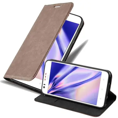 CADORABO HTC Desire 10 LIFESTYLE/Desire 825 v kavovinsko rdeča - Zaščitni ovitek z magnetnim zapiranjem, stoječo funkcijo in režo za kartice