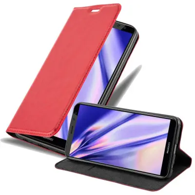 CADORABO Huawei MATE 10 LITE/NOVA 2i v rdeče jabolko - Zaščitni ovitek z magnetnim zapiranjem, stoječo funkcijo in režo za kartice