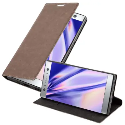 Cadorabo Ohišje, združljivo z Sony Xperia XA2 ULTRA v kavovinsko rdeča - Zaščitni ovitek z magnetnim zapiranjem, stoječo funkcijo in režo za kartice