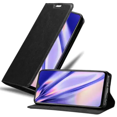 Cadorabo Ohišje, združljivo z Vivo V11i v nočna črna - Zaščitni ovitek z magnetnim zapiranjem, stoječo funkcijo in režo za kartice