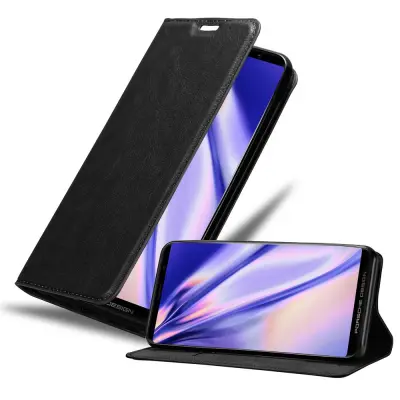 Cadorabo Ohišje, združljivo z Huawei MATE RS v nočna črna - Zaščitni ovitek z magnetnim zapiranjem, stoječo funkcijo in režo za kartice