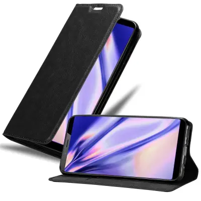 Cadorabo Ohišje, združljivo z ZTE Nubia N3 v nočna črna - Zaščitni ovitek z magnetnim zapiranjem, stoječo funkcijo in režo za kartice