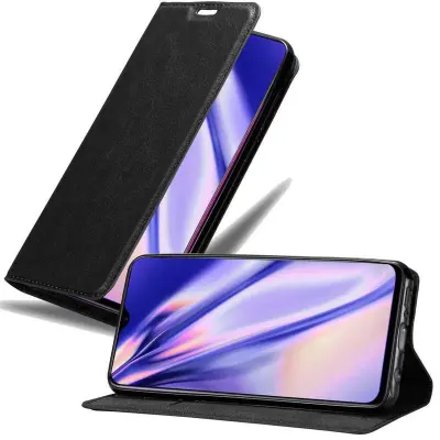 Cadorabo Ohišje, združljivo z Oppo R17 v nočna črna - Zaščitni ovitek z magnetnim zapiranjem, stoječo funkcijo in režo za kartice