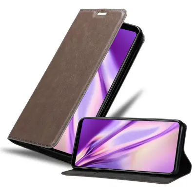 Cadorabo Ohišje, združljivo z Google PIXEL 4 XL v kavovinsko rdeča - Zaščitni ovitek z magnetnim zapiranjem, stoječo funkcijo in režo za kartice