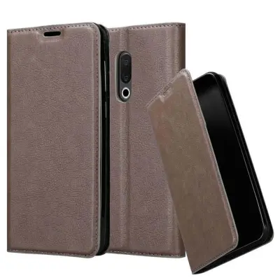 Cadorabo Ohišje, združljivo z MEIZU 15 v kavovinsko rdeča - Zaščitni ovitek z magnetnim zapiranjem, stoječo funkcijo in režo za kartice