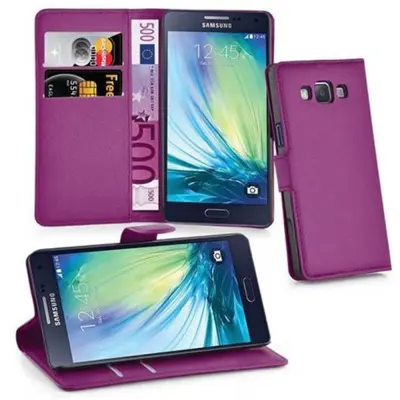 CADORABO Samsung Galaxy A3 2015 v pastelno vijolična - Zaščitni ovitek z magnetnim zapiranjem, stoječo funkcijo in režo za kartice