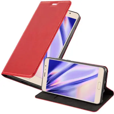 Cadorabo Ohišje, združljivo z Xiaomi RedMi PRO v rdeče jabolko - Zaščitni ovitek z magnetnim zapiranjem, stoječo funkcijo in režo za kartice