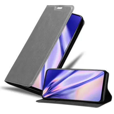 Cadorabo Ohišje, združljivo z Honor 9X v titansko siva - Zaščitni ovitek z magnetnim zapiranjem, stoječo funkcijo in režo za kartice