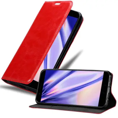 Cadorabo Ohišje, združljivo z Xiaomi BLACK SHARK v rdeče jabolko - Zaščitni ovitek z magnetnim zapiranjem, stoječo funkcijo in režo za kartice