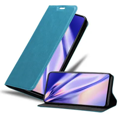 Cadorabo Ohišje, združljivo z Samsung Galaxy M31s v bencinsko turkizna - Zaščitni ovitek z magnetnim zapiranjem, stoječo funkcijo in režo za kartice