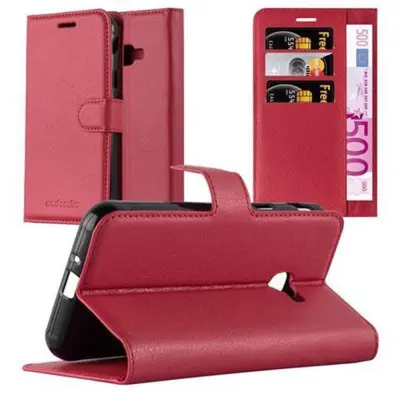 CADORABO Samsung Galaxy XCover 4/XCover 4s v rdeče sladkorno jabolko - Zaščitni ovitek z magnetnim zapiranjem, stoječo funkcijo in režo za kartice
