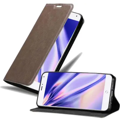Cadorabo Ohišje, združljivo z MEIZU MX4 v kavovinsko rdeča - Zaščitni ovitek z magnetnim zapiranjem, stoječo funkcijo in režo za kartice