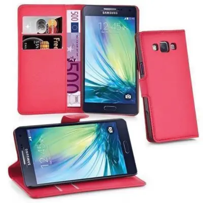 CADORABO Samsung Galaxy J5 2015 v rdeče sladkorno jabolko - Zaščitni ovitek z magnetnim zapiranjem, stoječo funkcijo in režo za kartice