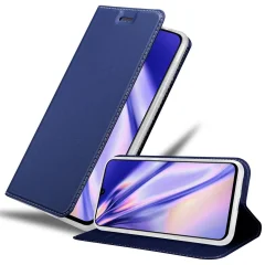Cadorabo Ohišje, združljivo z Samsung Galaxy A90 5G v klasična temno modra - Zaščitni ovitek z magnetnim zapiranjem, stoječo funkcijo in režo za kartice