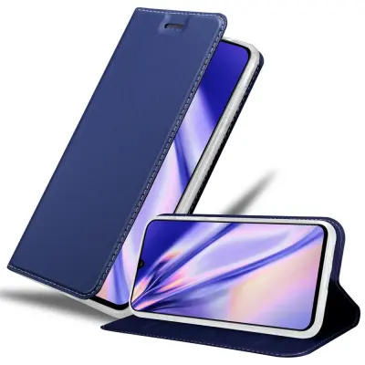 CADORABO Samsung Galaxy A90 5G v klasična temno modra - Zaščitni ovitek z magnetnim zapiranjem, stoječo funkcijo in režo za kartice