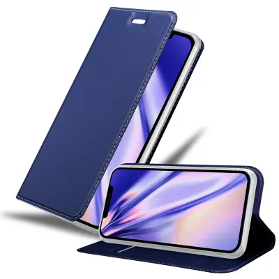 CADORABO Apple iPhone 12 PRO MAX v klasična temno modra - Zaščitni ovitek z magnetnim zapiranjem, stoječo funkcijo in režo za kartice
