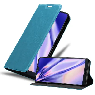 CADORABO Huawei P20 PRO/P20 PLUS v bencinsko turkizna - Zaščitni ovitek z magnetnim zapiranjem, stoječo funkcijo in režo za kartice