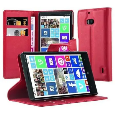 CADORABO Nokia Lumia 929/930 v rdeče sladkorno jabolko - Zaščitni ovitek z magnetnim zapiranjem, stoječo funkcijo in režo za kartice