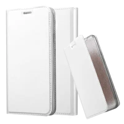 CADORABO Samsung Galaxy S4 ACTIVE v klasično srebrno - Zaščitni ovitek z magnetnim zapiranjem, stoječo funkcijo in režo za kartice