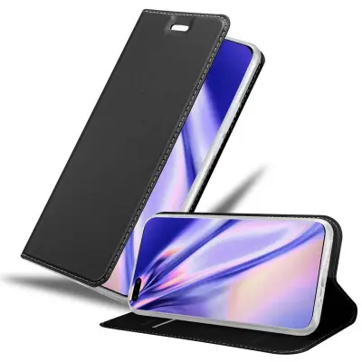 Cadorabo Ohišje, združljivo z Huawei P40 PRO / P40 PRO+ v klasična črna - Zaščitni ovitek z magnetnim zapiranjem, stoječo funkcijo in režo za kartice