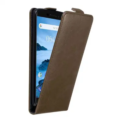 Cadorabo Ohišje, združljivo z Nokia 6.1 v kava rjava - Zaščitni ovitek v obliki flipa z magnetnim zapiranjem
