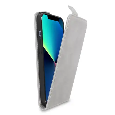 Cadorabo Ohišje, združljivo z Apple iPhone 13 PRO v skalno siva - Zaščitni ovitek v obliki flipa iz gladkega umetnega usnja