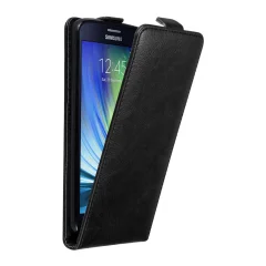 Cadorabo Ohišje, združljivo z Samsung Galaxy A7 2015 v nočna črna - Zaščitni ovitek v obliki flipa z magnetnim zapiranjem