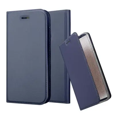Cadorabo Ohišje, združljivo z Honor 8 / 8 PREMIUM v klasična temno modra - Zaščitni ovitek z magnetnim zapiranjem, stoječo funkcijo in režo za kartice