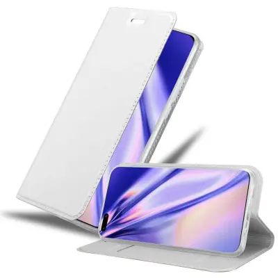 CADORABO Huawei P40 PRO/P40 PRO+ v klasično srebrno - Zaščitni ovitek z magnetnim zapiranjem, stoječo funkcijo in režo za kartice