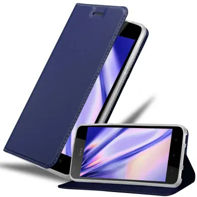 CADORABO HTC Desire 10 LIFESTYLE/Desire 825 v klasična temno modra - Zaščitni ovitek z magnetnim zapiranjem, stoječo funkcijo in režo za kartice